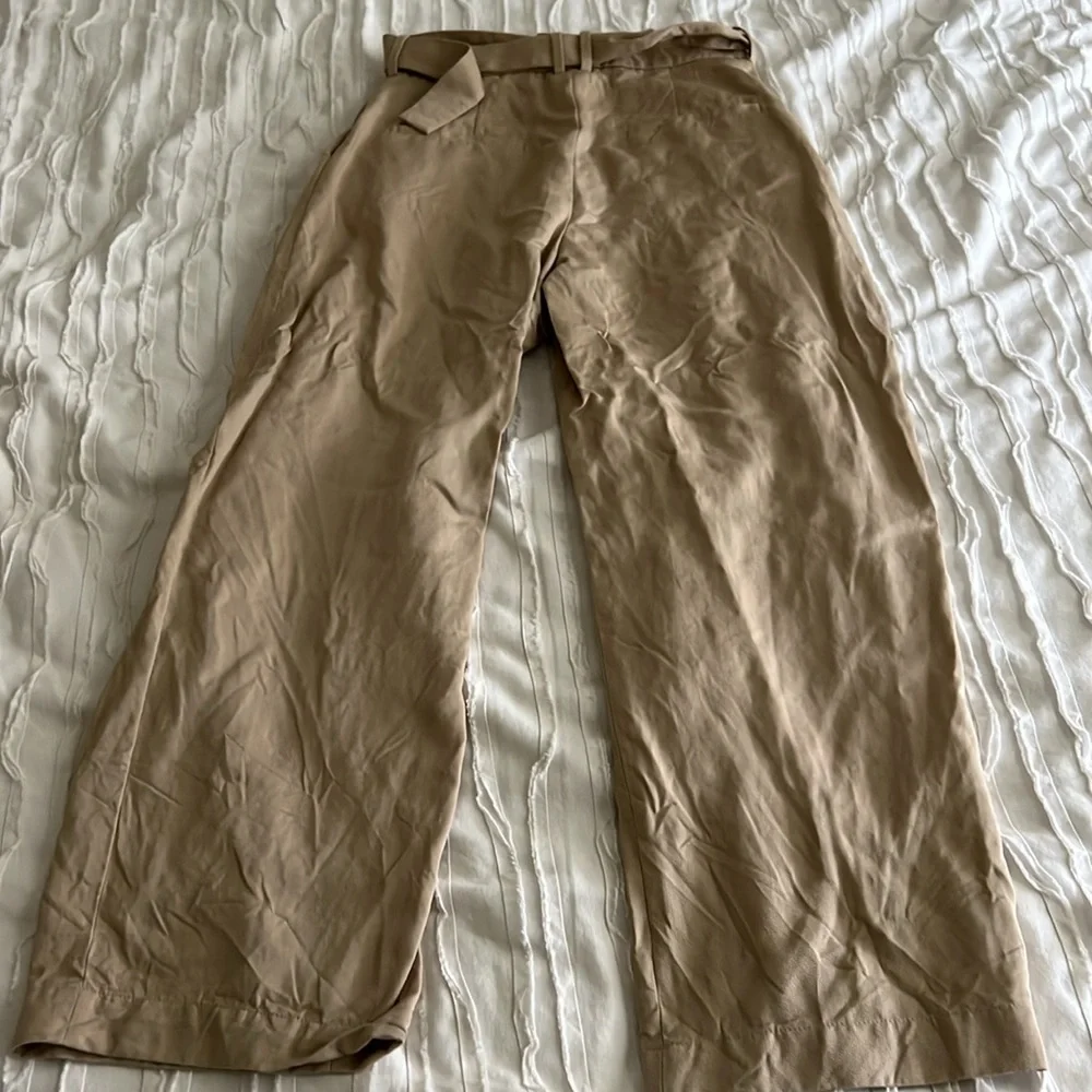 & Other Stories Khaki Pants with Belt - Picture 6 of 9